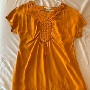 Beautiful silk orange tunic dress M (petite)